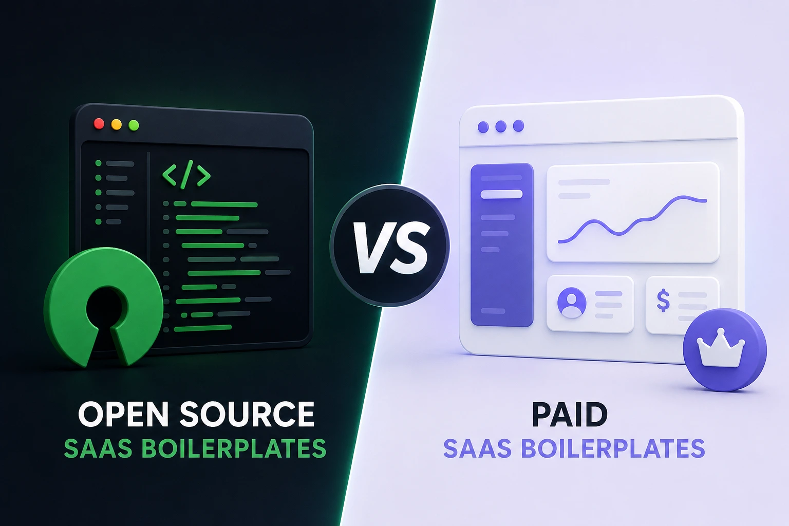 Open Source vs Paid SaaS Boilerplates